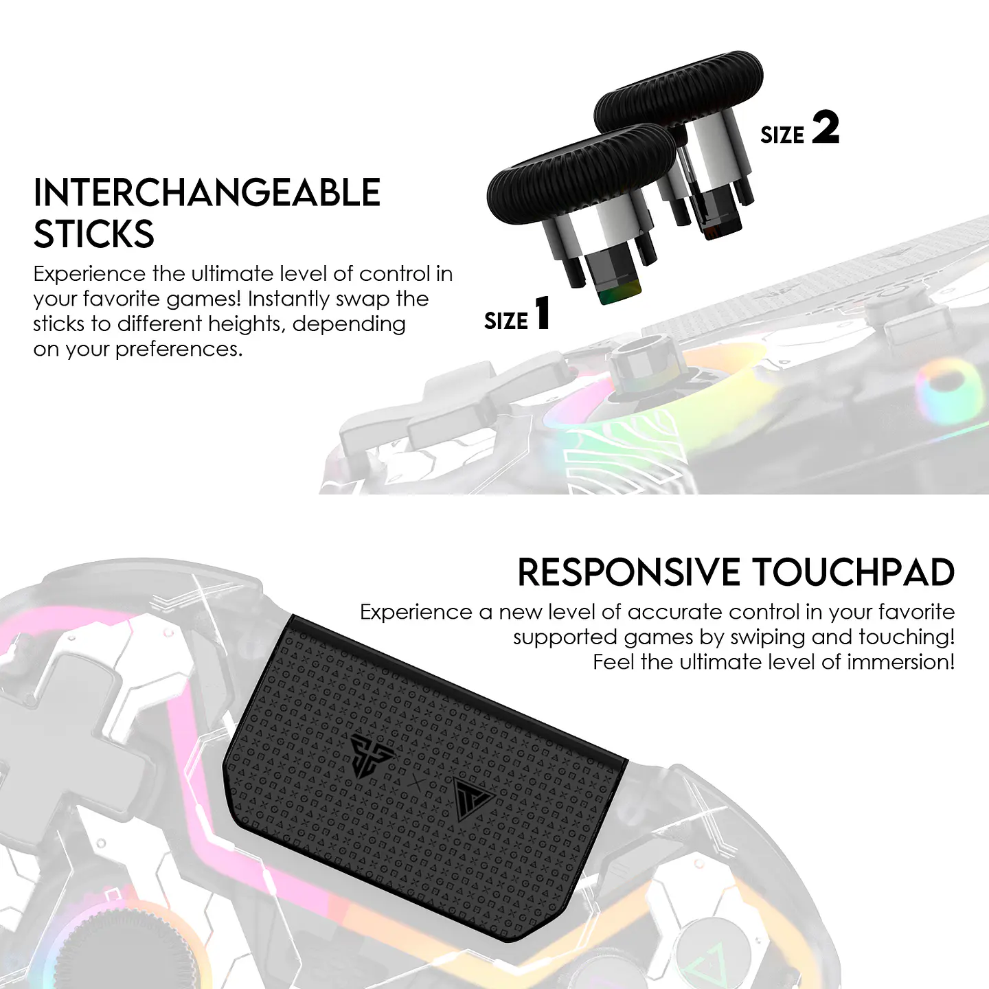 WGP14V2 NOVA PRO Epsilon Control Inalámbrico Multiplataforma PS4 PC Switch 21