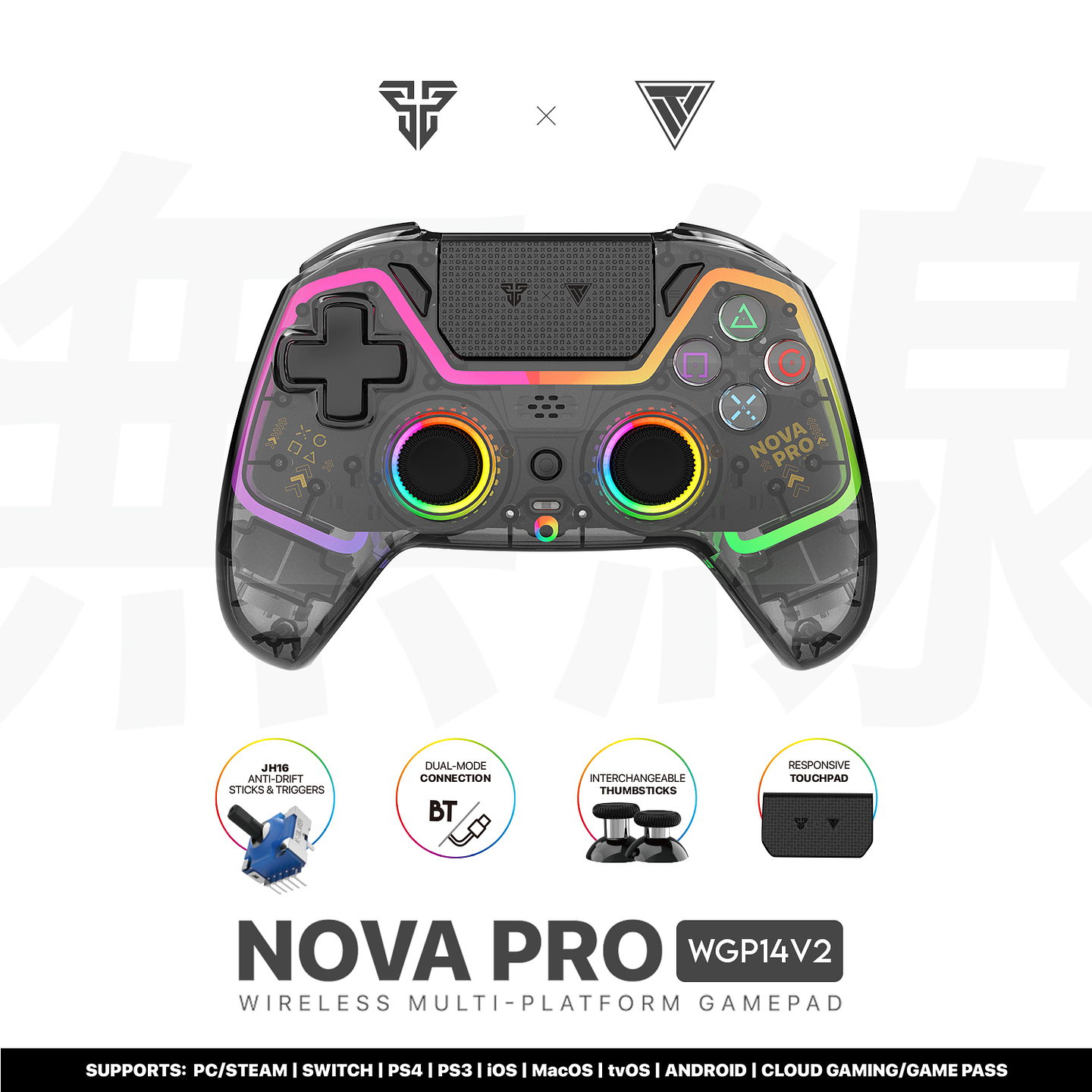 WGP14V2 NOVA PRO Atomic Black Control Inalámbrico Multiplataforma PS4 PC Switch 21