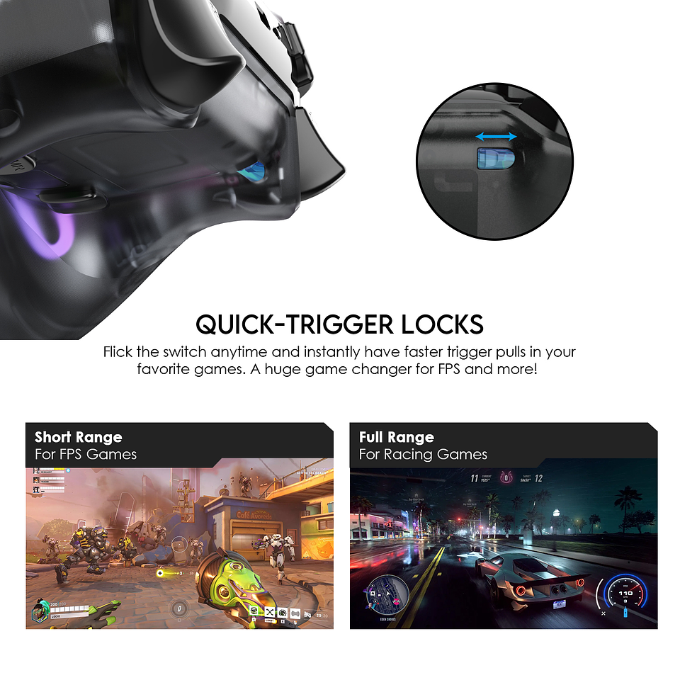 WGP14V2 NOVA PRO Atomic Black Control Inalámbrico Multiplataforma PS4 PC Switch 13