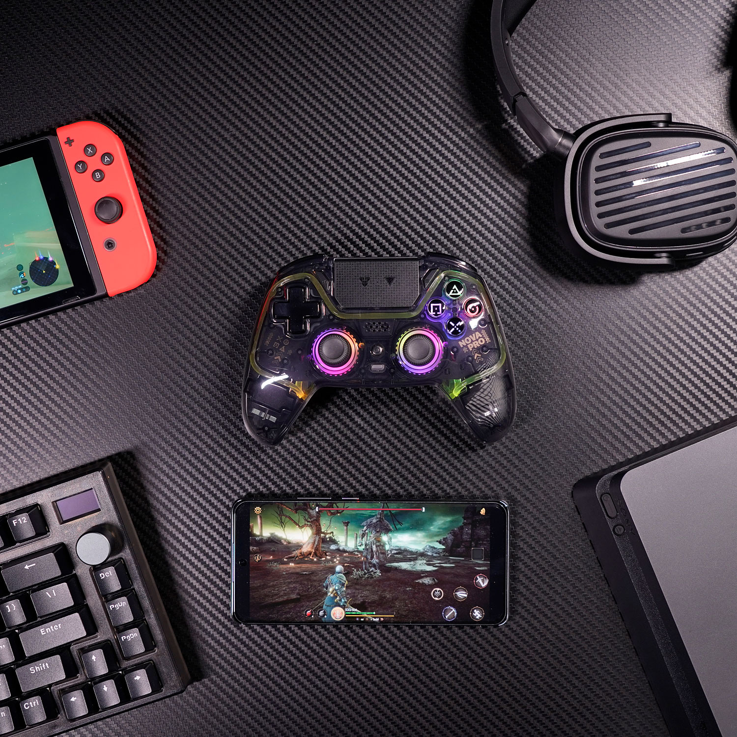 WGP14V2 NOVA PRO Atomic Black Control Inalámbrico Multiplataforma PS4 PC Switch 9