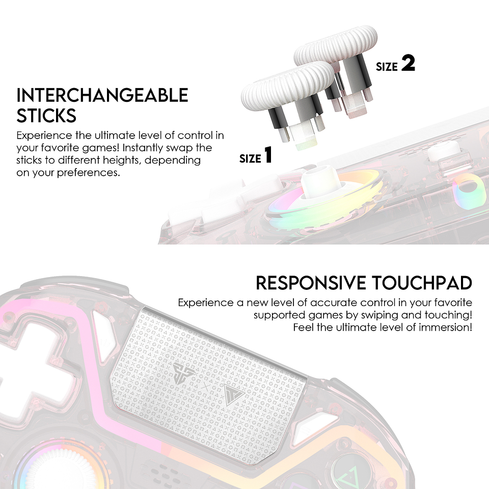 WGP14V2 NOVA PRO Atomic Pink Control Inalámbrico Multiplataforma PS4 PC Switch 11