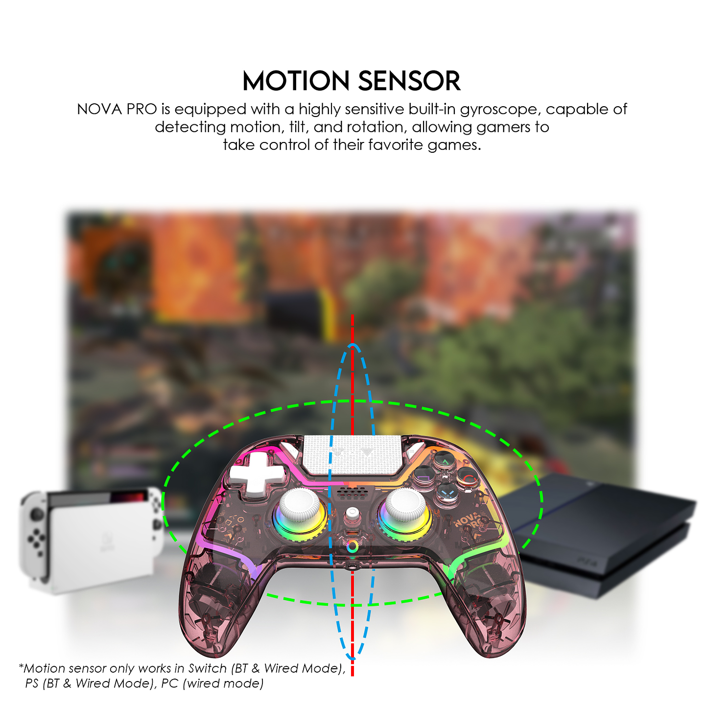 WGP14V2 NOVA PRO Atomic Pink Control Inalámbrico Multiplataforma PS4 PC Switch 15