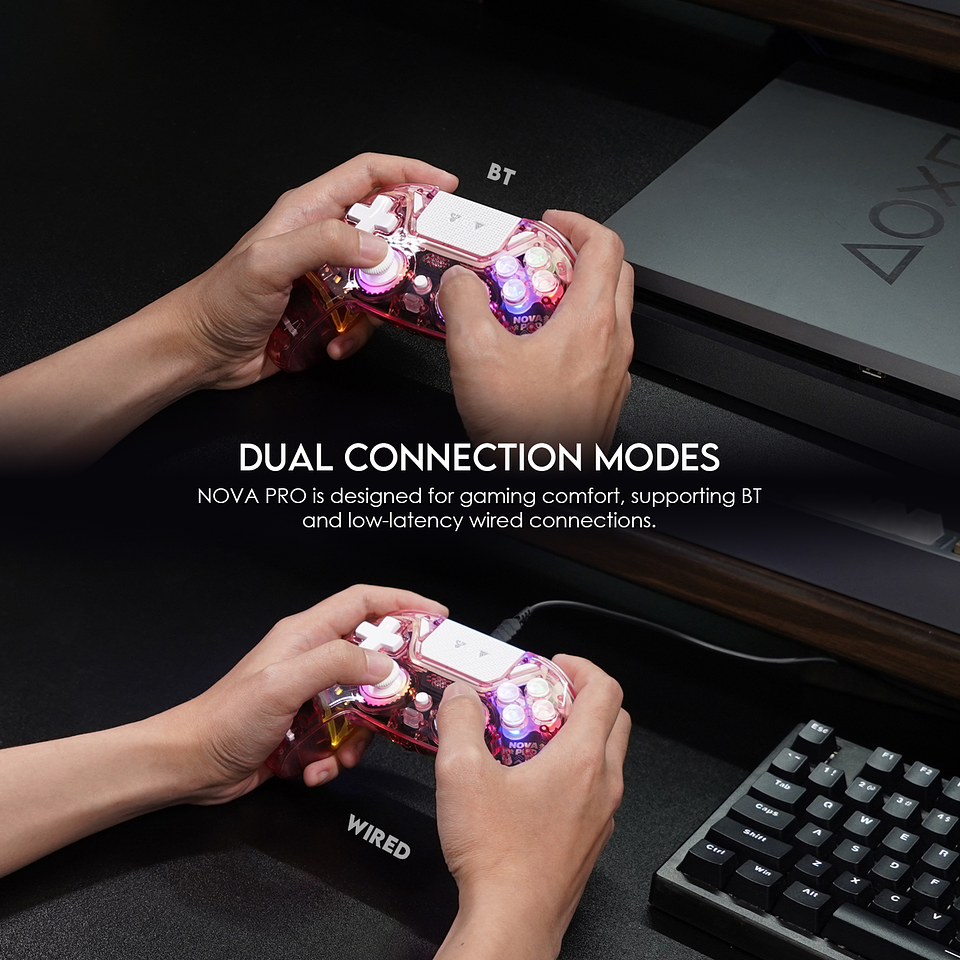 WGP14V2 NOVA PRO Atomic Pink Control Inalámbrico Multiplataforma PS4 PC Switch 17