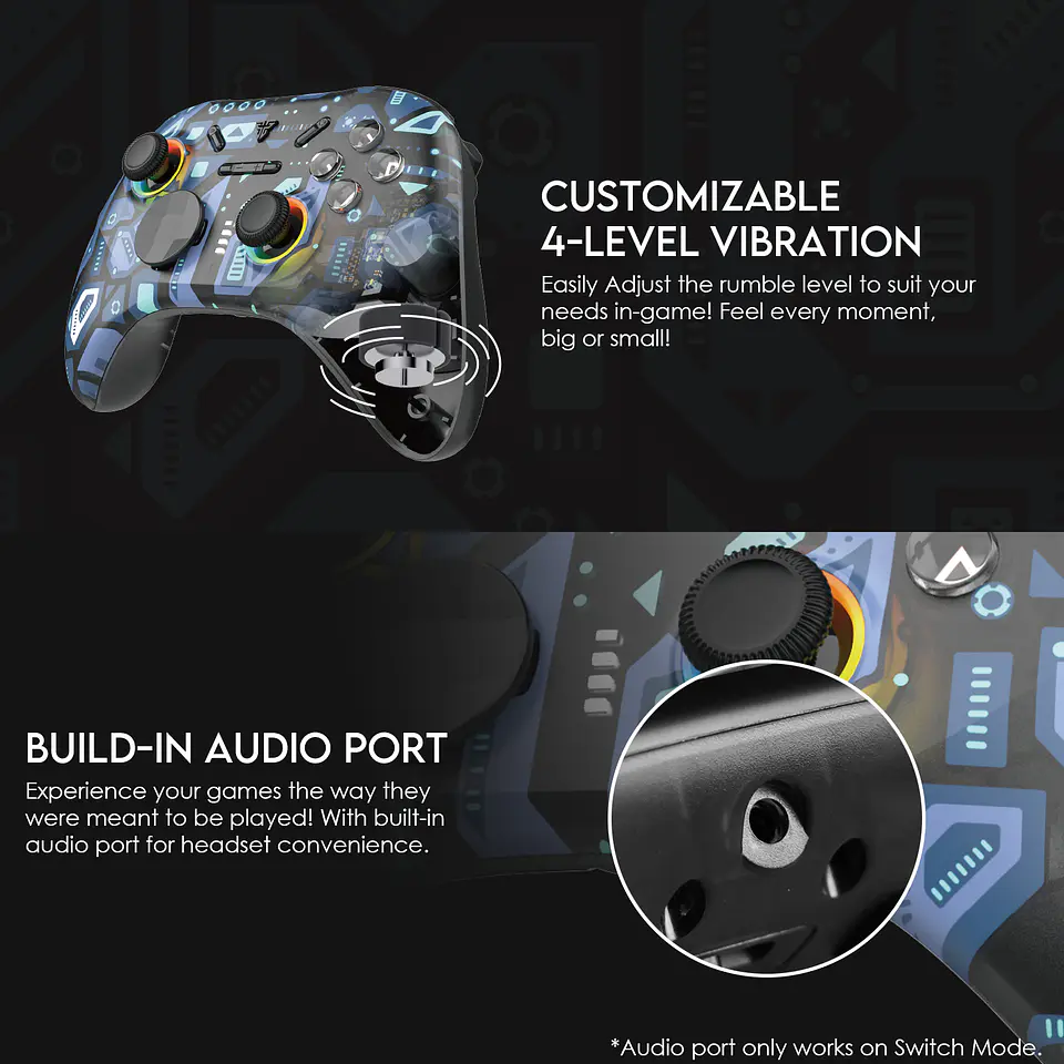 WGP15 EOS PRO Polaris Control Inalámbrico Multiplataforma PC Nintendo Switch 13
