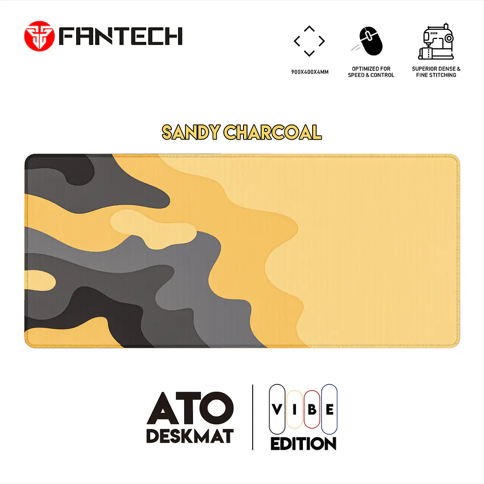 MP905 ATO Sandy Charcoal Mousepad Deskmat Talla XL 10