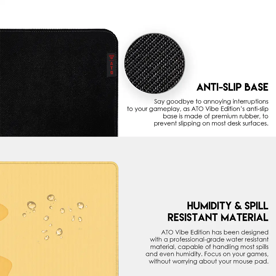 MP905 ATO Sandy Charcoal Mousepad Deskmat Talla XL 8