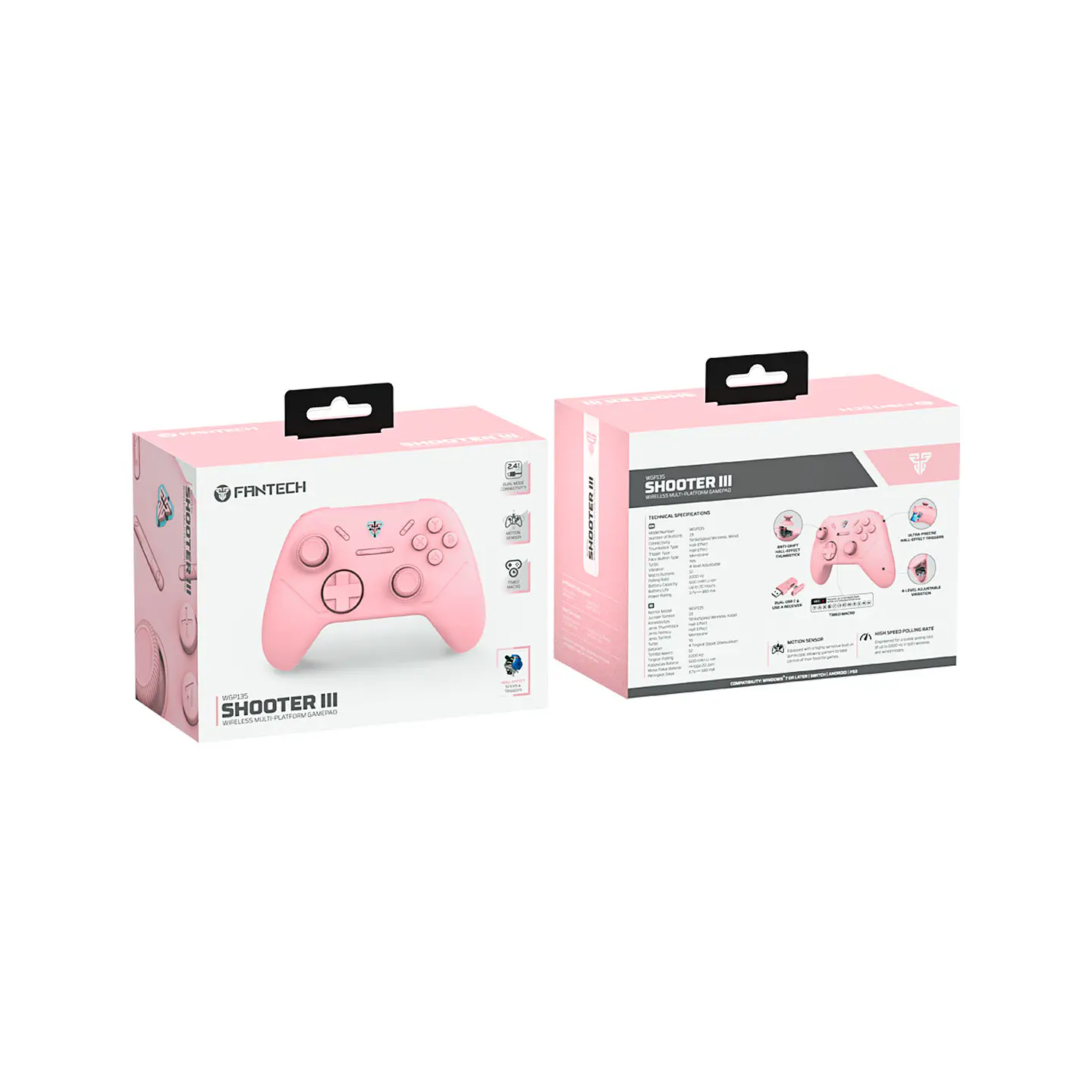 WGP13s SHOOTER III Pink Control Inalámbrico Multiplataforma PC Switch Mobile Playstation 19