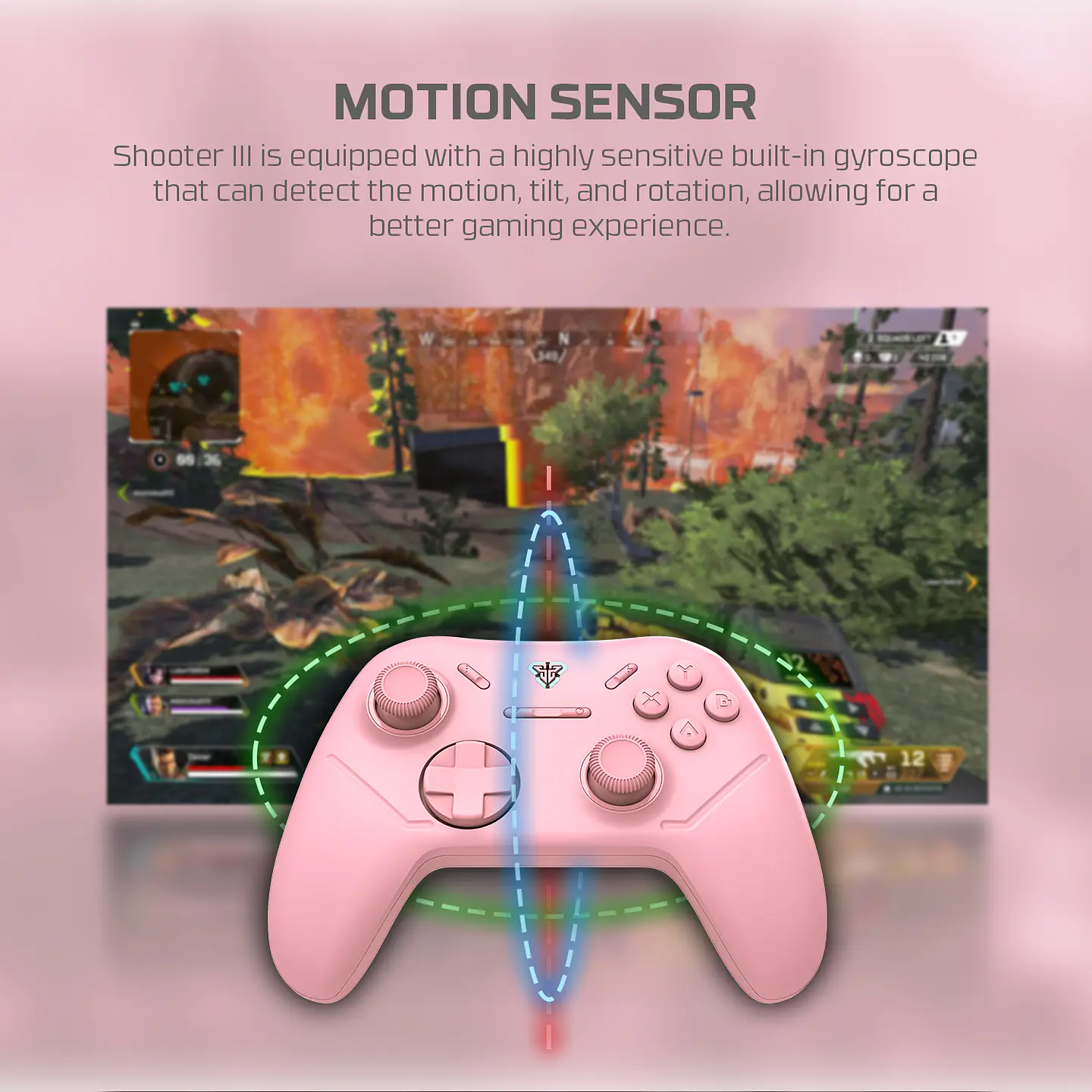WGP13s SHOOTER III Pink Control Inalámbrico Multiplataforma PC Switch Mobile Playstation 14