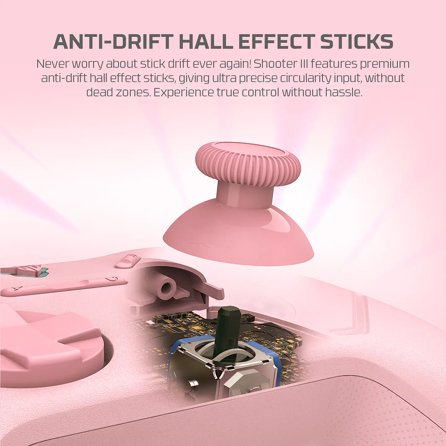 WGP13s SHOOTER III Pink Control Inalámbrico Multiplataforma PC Switch Mobile Playstation 15