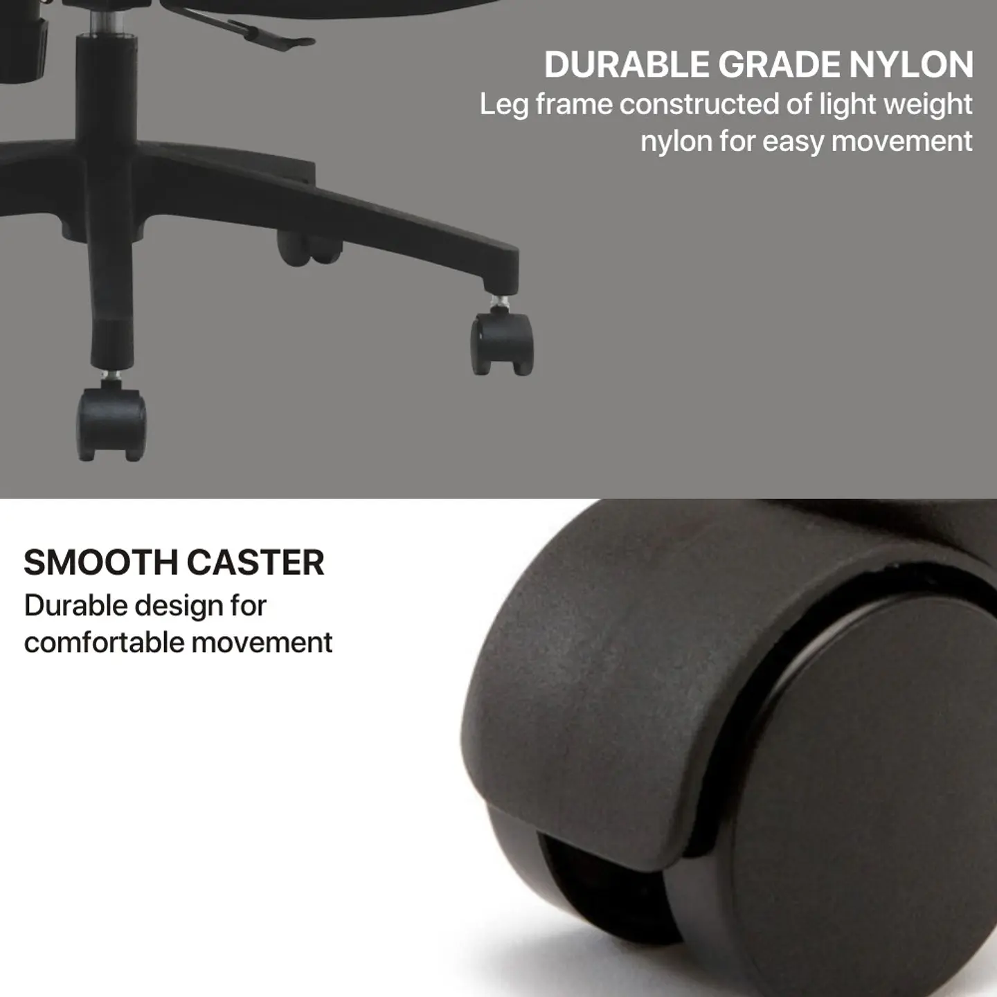 OCA258 Grey Silla ergonómica Oficina 11