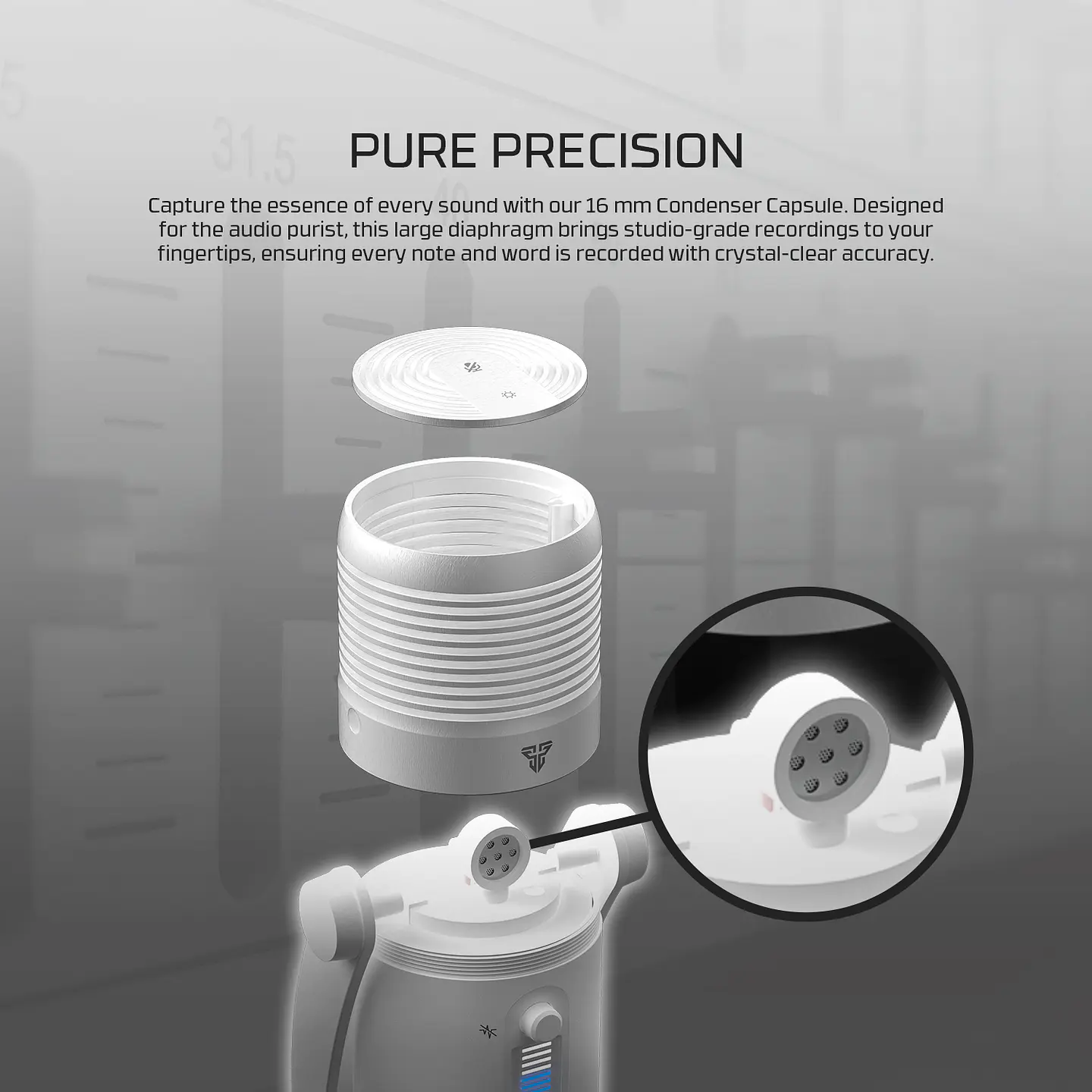 MCX03 LEVIOSA MAX White Micrófono Cardioide Condensador 6