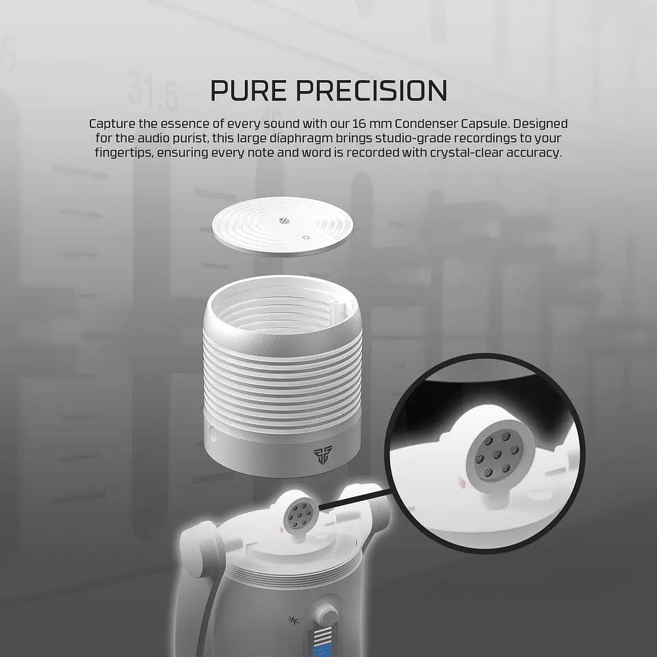 MCX03 LEVIOSA MAX White Micrófono Cardioide Condensador 6