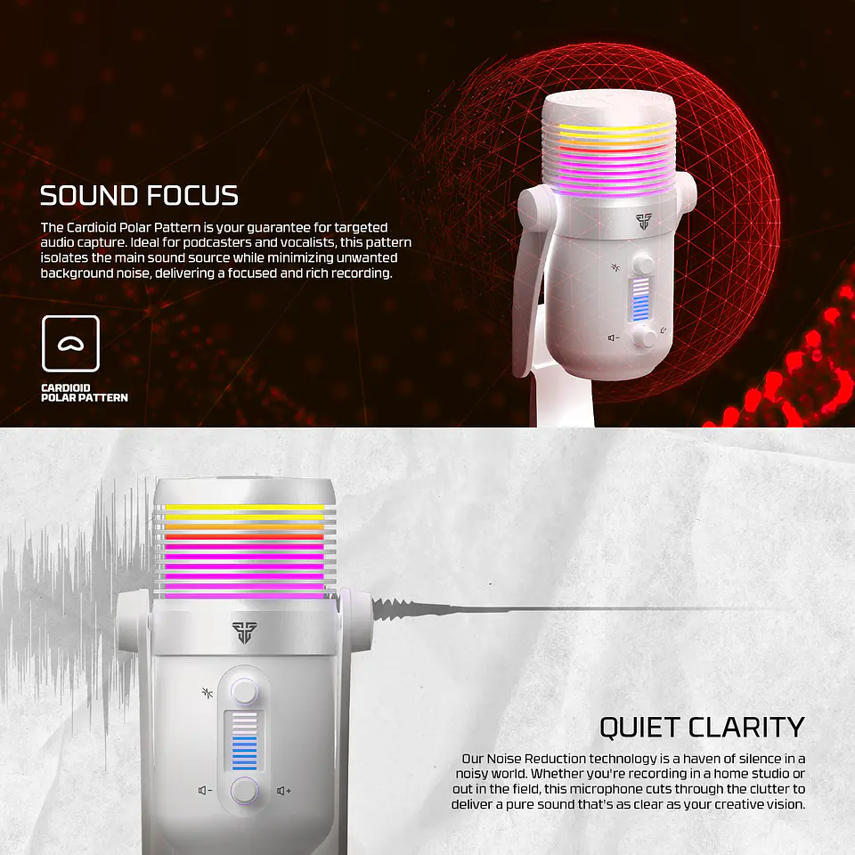 MCX03 LEVIOSA MAX White Micrófono Cardioide Condensador 8