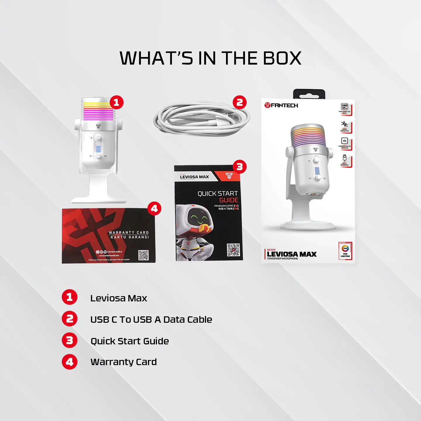 MCX03 LEVIOSA MAX White Micrófono Cardioide Condensador 13