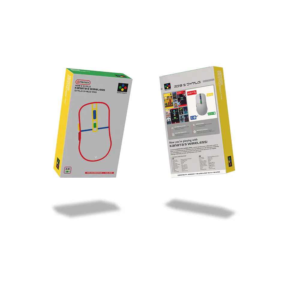 WG9s KANATA S Super Famicom Edition Mouse Inalámbrico 12.000 DPI Super Maxfit SNES 15