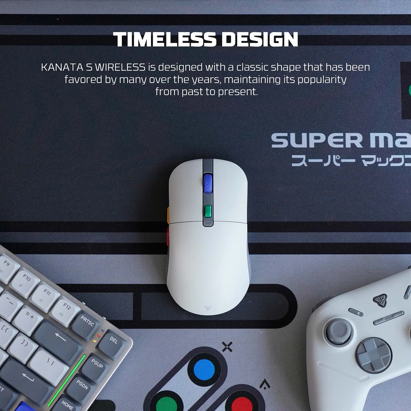 WG9s KANATA S Super Famicom Edition Mouse Inalámbrico 12.000 DPI Super Maxfit SNES 6