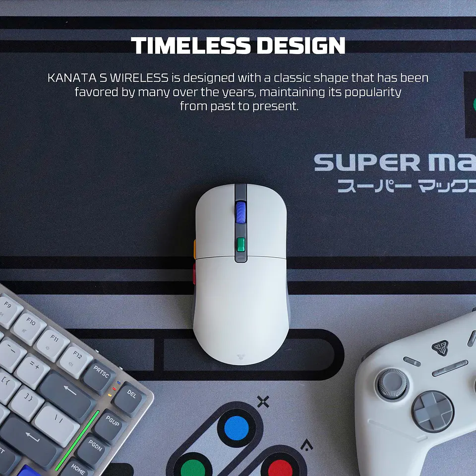 WG9s KANATA S Super Famicom Edition Mouse Inalámbrico 12.000 DPI Super Maxfit SNES 6