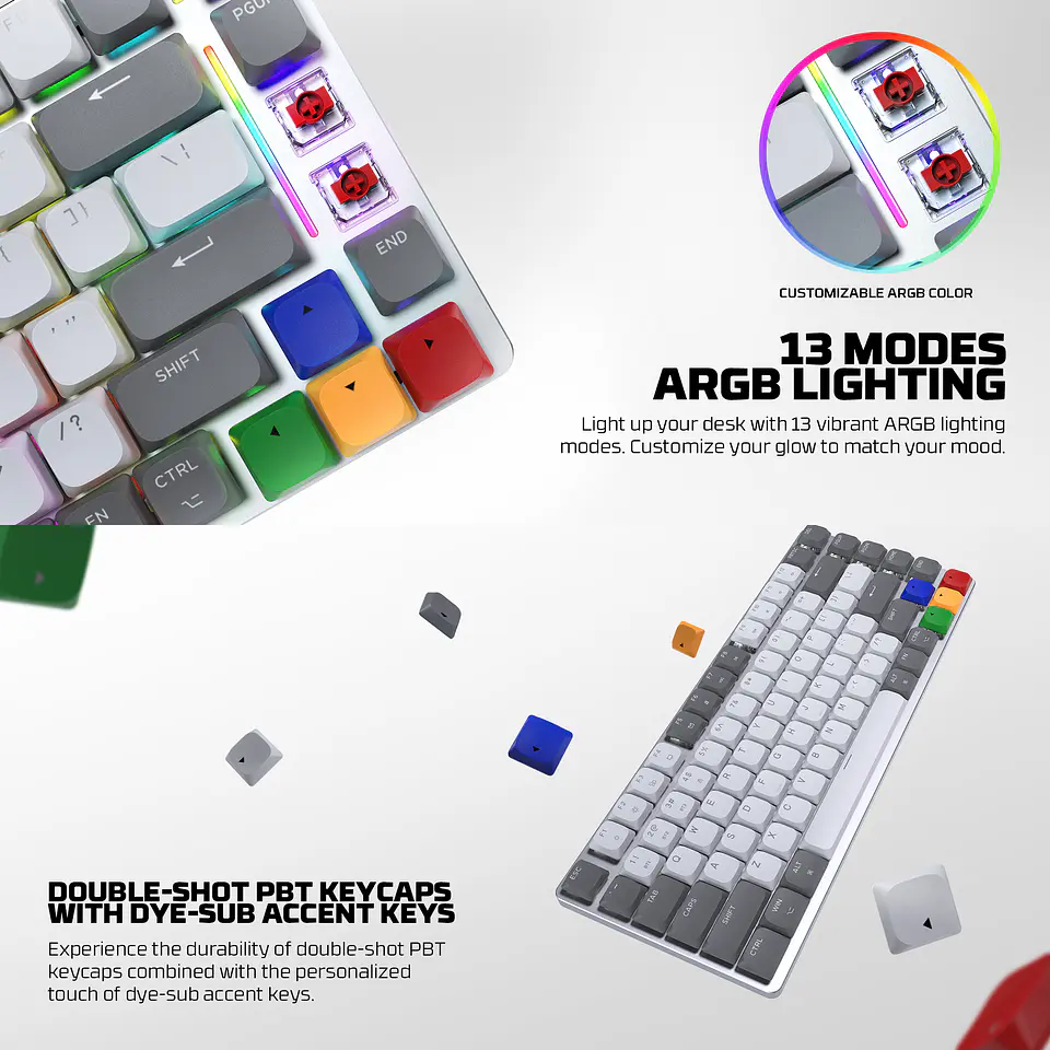 MK915 MAXFIT AIR83 Super Famicom Edition Teclado Inalámbrico aRGB Super Maxfit SNES 21