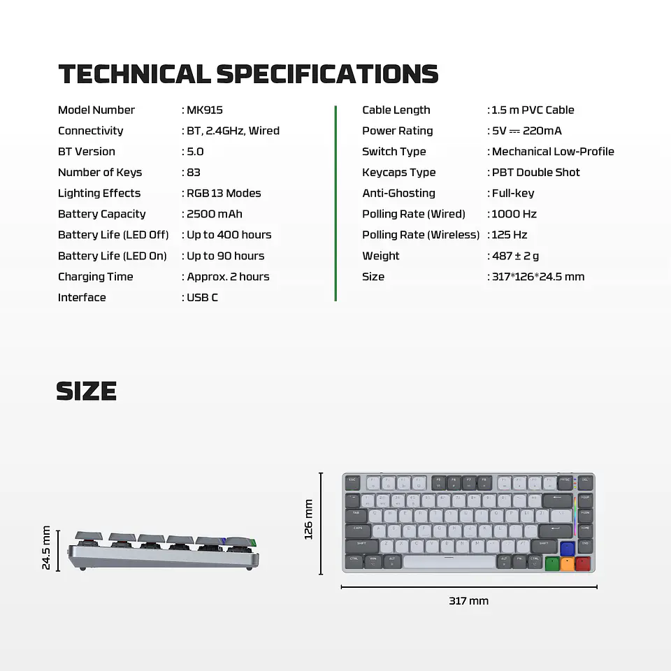 MK915 MAXFIT AIR83 Super Famicom Edition Teclado Inalámbrico aRGB Super Maxfit SNES 30