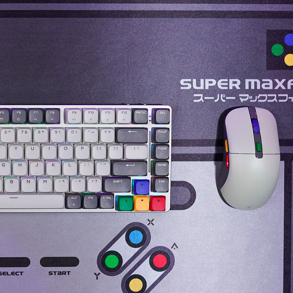 MK915 MAXFIT AIR83 Super Famicom Edition Teclado Inalámbrico aRGB Super Maxfit SNES 15
