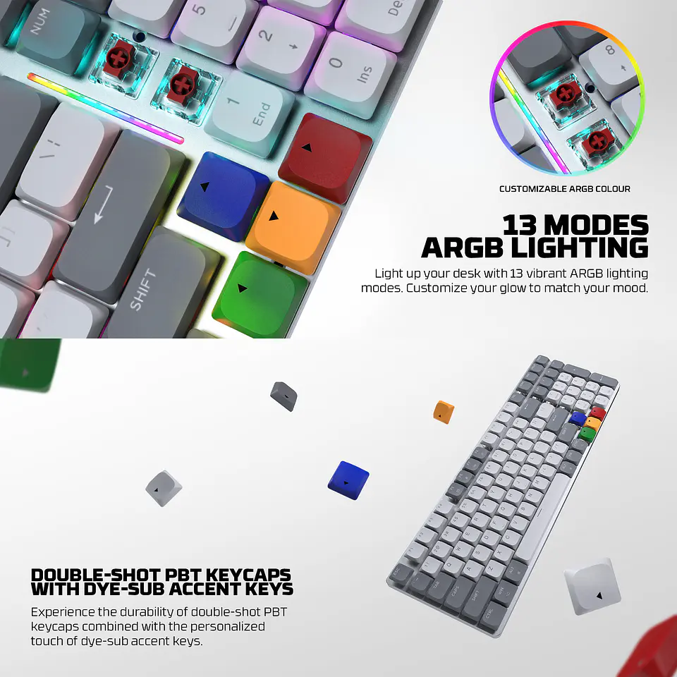 MK916 MAXFIT AIR99 Super Famicom Edition Teclado Inalámbrico aRGB Super Maxfit SNES 23