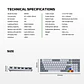 MK916 MAXFIT AIR99 Super Famicom Edition Teclado Inalámbrico aRGB Super Maxfit SNES - Miniatura 29