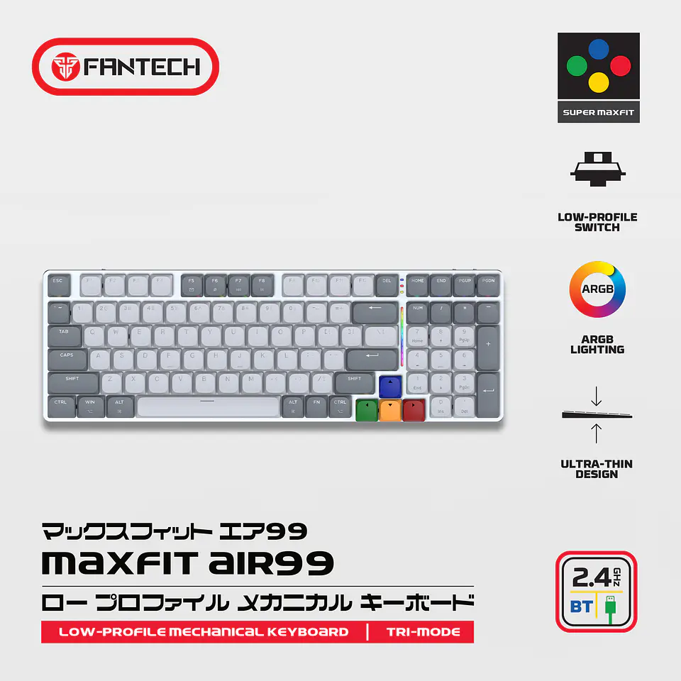 MK916 MAXFIT AIR99 Super Famicom Edition Teclado Inalámbrico aRGB Super Maxfit SNES 28