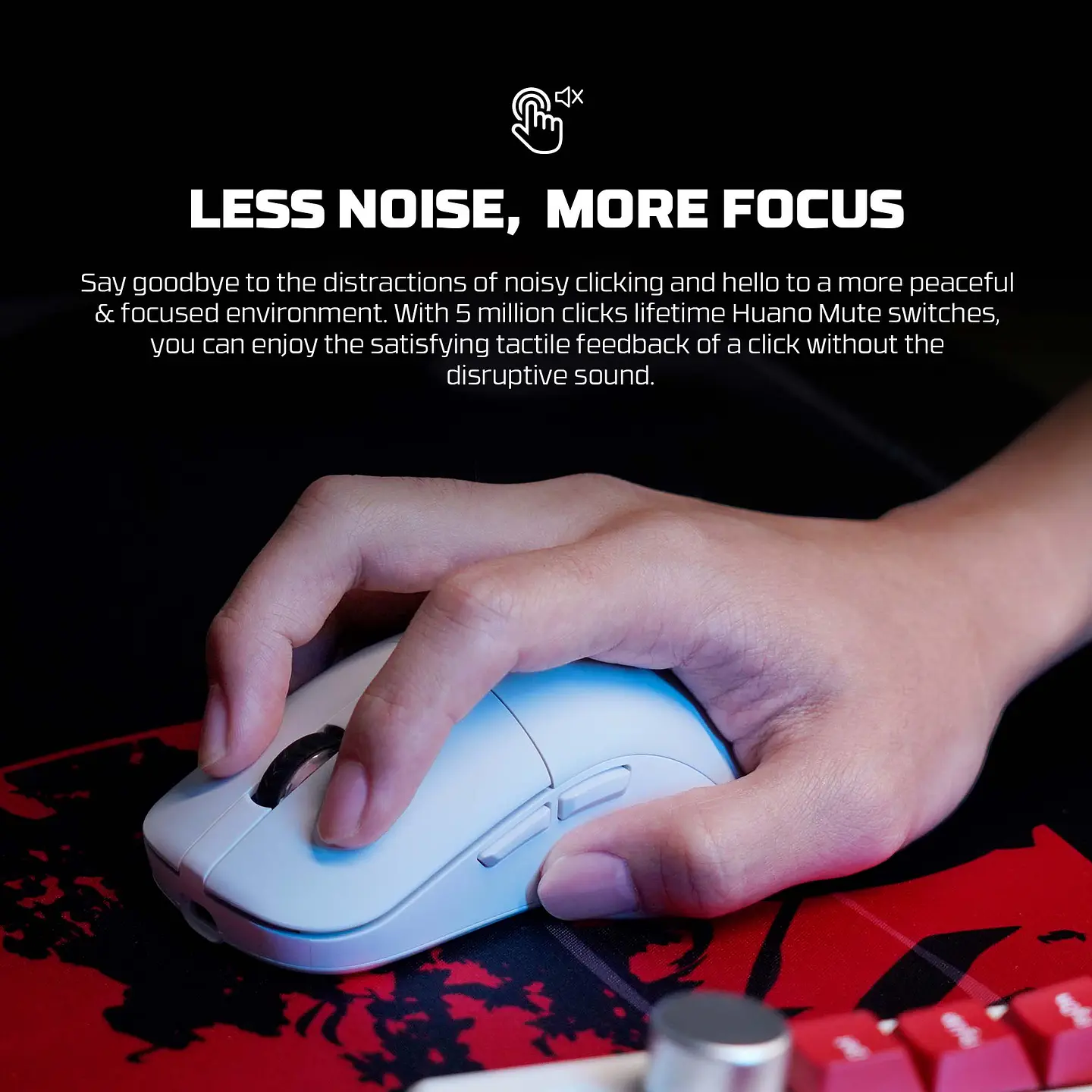 WG9 KANATA White Mouse Inalámbrico 2.000 DPI 11