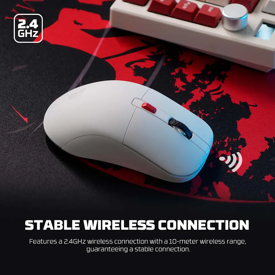 WG9 KANATA White Mouse Inalámbrico 2.000 DPI 12