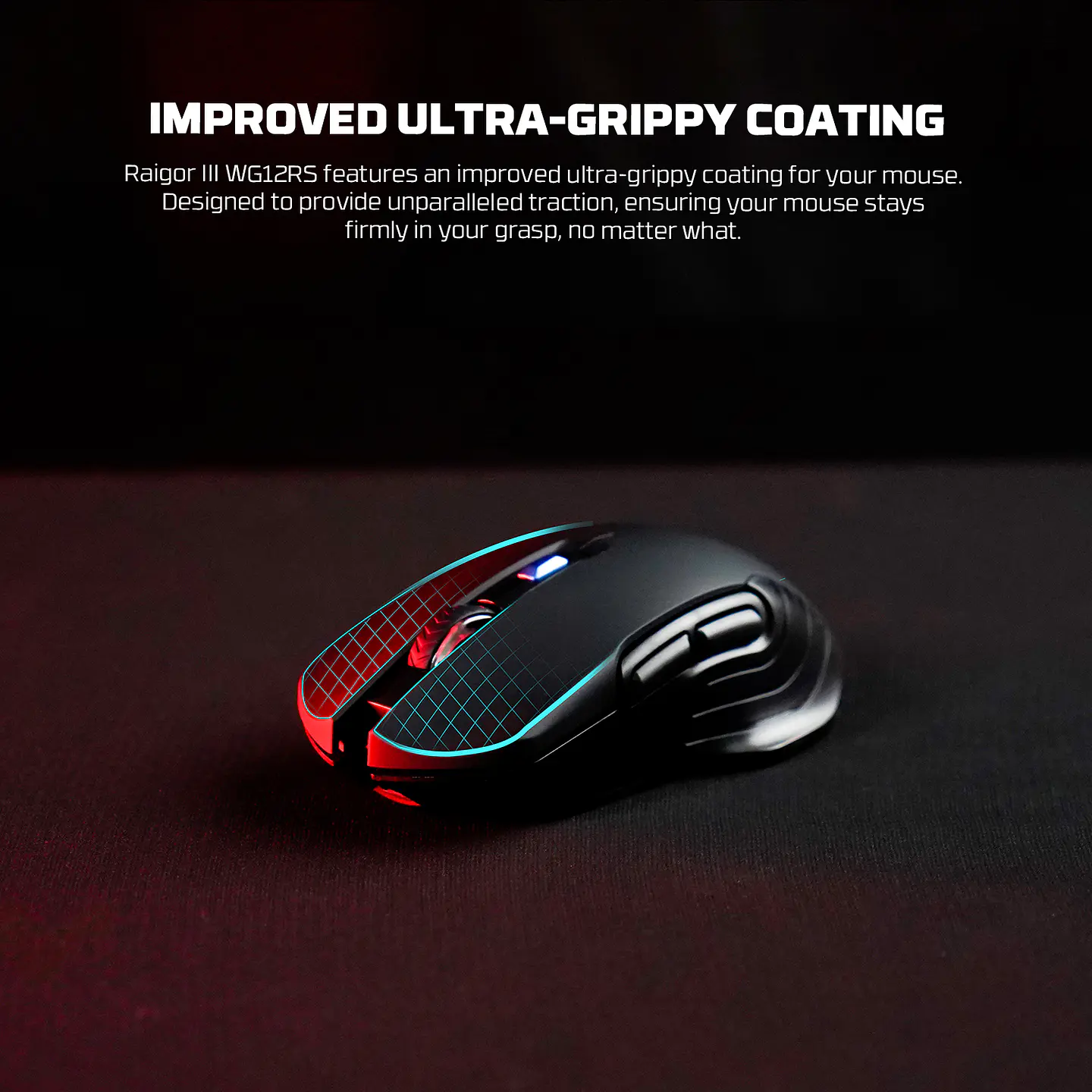 WG12Rs RAIGOR III Black Mouse Inalámbrico 2.000 DPI 13