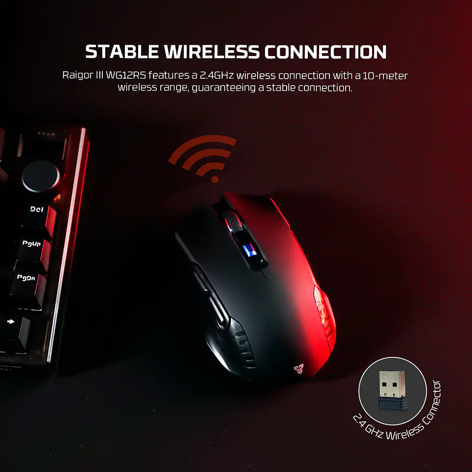 WG12Rs RAIGOR III White Mouse Inalámbrico 2.000 DPI 13