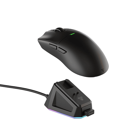 WG13E TANTO E Black Gaming Mouse Inalámbrico 12.000 DPI con dock de carga RGB