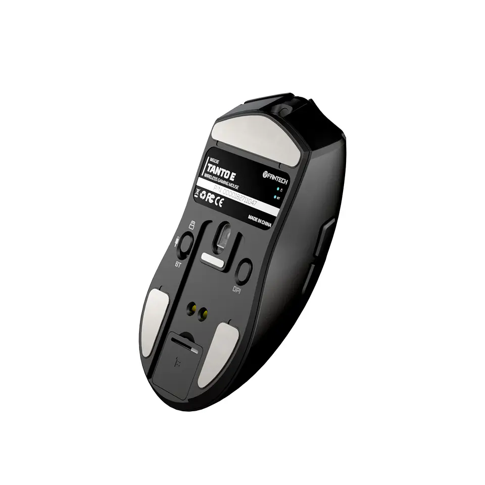 WG13E TANTO E Black Gaming Mouse Inalámbrico 12.000 DPI con dock de carga RGB 9
