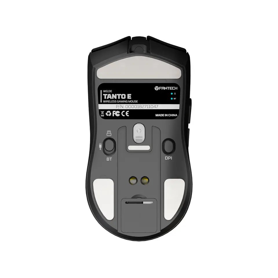 WG13E TANTO E Black Gaming Mouse Inalámbrico 12.000 DPI con dock de carga RGB 10