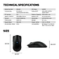 WG13E TANTO E Black Gaming Mouse Inalámbrico 12.000 DPI con dock de carga RGB - Miniatura 26