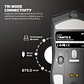 WG13E TANTO E White Gaming Mouse Inalámbrico 12.000 DPI con dock de carga RGB - Miniatura 20