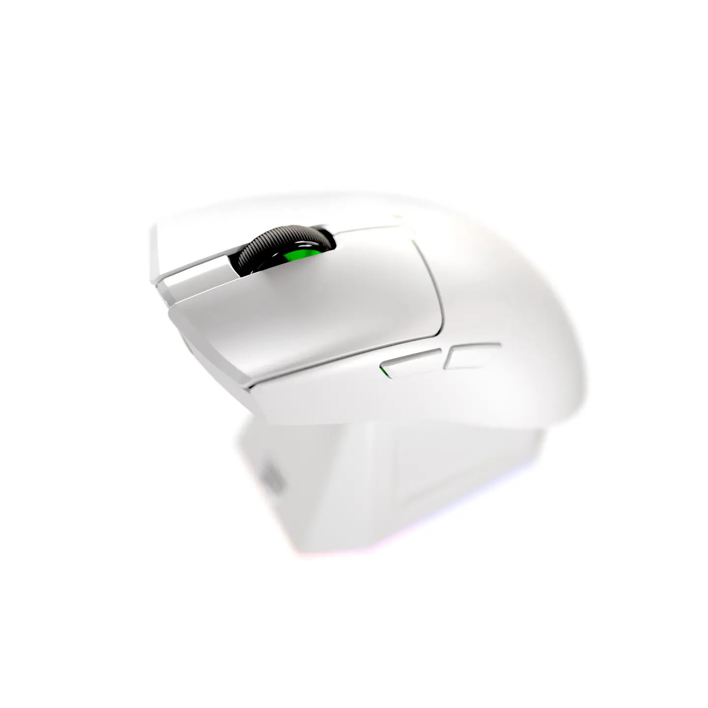 WG13E TANTO E White Gaming Mouse Inalámbrico 12.000 DPI con dock de carga RGB 3