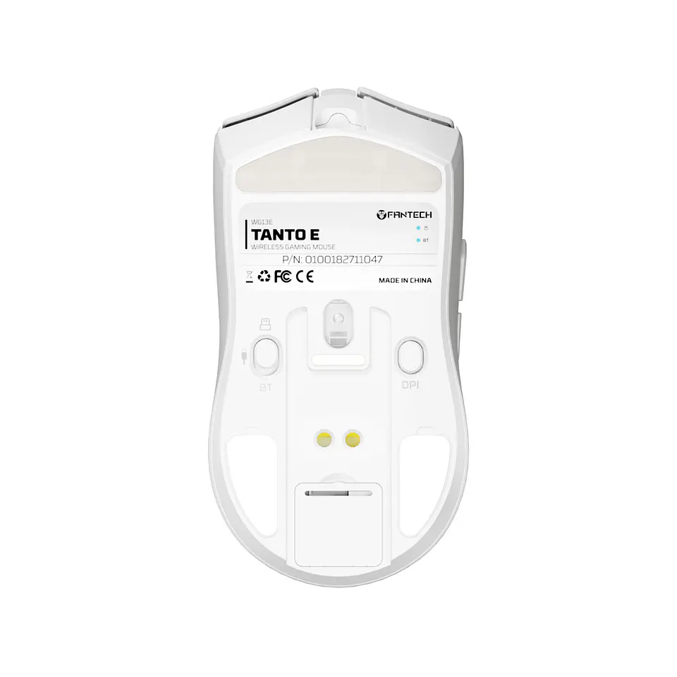 WG13E TANTO E White Gaming Mouse Inalámbrico 12.000 DPI con dock de carga RGB 10