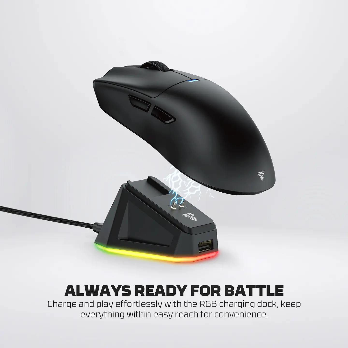WG13E TANTO E Pink Gaming Mouse Inalámbrico 12.000 DPI con dock de carga RGB 17