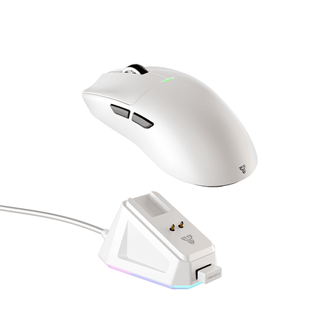 WG13 TANTO White Pro Gaming Mouse Inalámbrico 26.000 DPI con dock de carga RGB