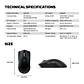 WG13s TANTO S Black Ultimate Gaming Mouse Inalámbrico 26.000 DPI y 8.000 Hz con dock de carga RGB - Miniatura 20