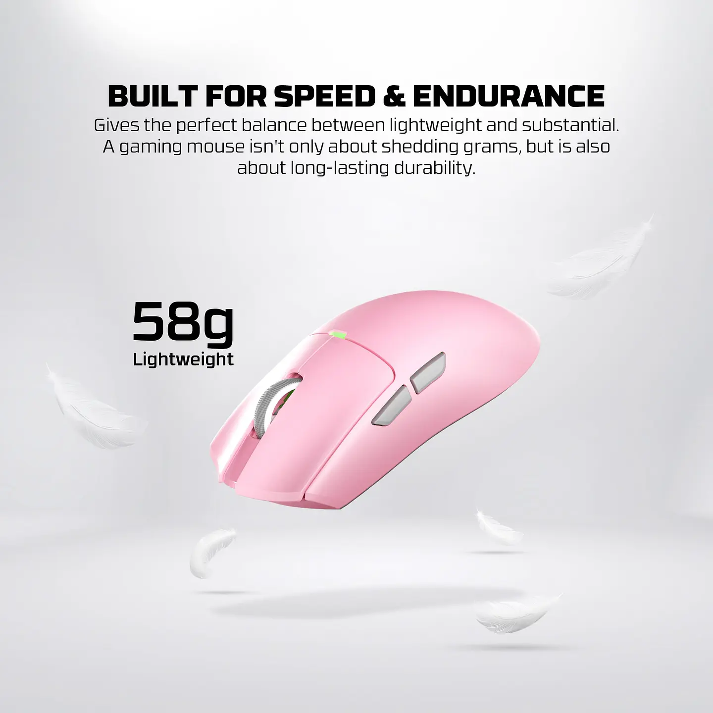 WG13s TANTO S White Ultimate Gaming Mouse Inalámbrico 26.000 DPI y 8.000 Hz con dock de carga RGB 21