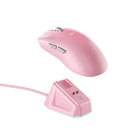 WG13s TANTO S Pink Ultimate Gaming Mouse Inalámbrico 26.000 DPI y 8.000 Hz con dock de carga RGB