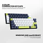 MK874V2 ATOM63 Mori Blue Teclado Mecánico 60% Hot-Swappable Layout USA - Miniatura 16