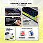 MK874V2 ATOM63 Mori Blue Teclado Mecánico 60% Hot-Swappable Layout USA - Miniatura 17