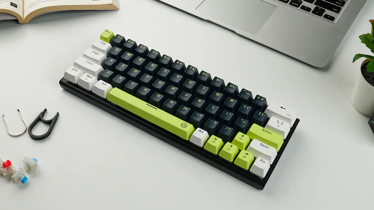 MK874V2 ATOM63 Mori Blue Teclado Mecánico 60% Hot-Swappable Layout USA 11