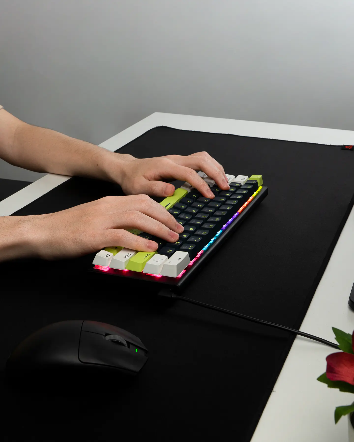 MK874V2 ATOM63 Mori Blue Teclado Mecánico 60% Hot-Swappable Layout USA 13