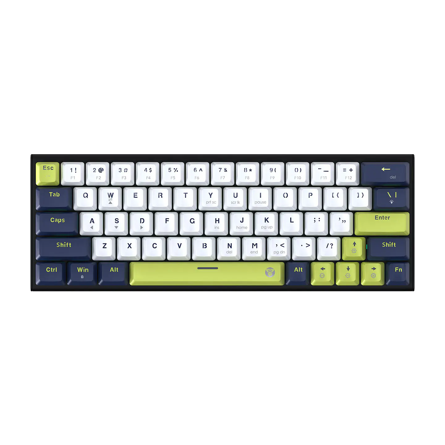 MK874V2 ATOM63 Mori White Teclado Mecánico 60% Hot-Swappable Layout USA 1