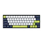 MK874V2 ATOM63 Mori White Teclado Mecánico 60% Hot-Swappable Layout USA - Miniatura 1