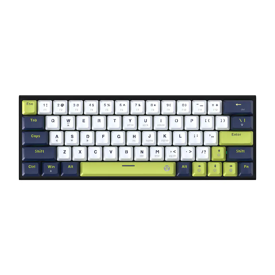 MK874V2 ATOM63 Mori White Teclado Mecánico 60% Hot-Swappable Layout USA 1
